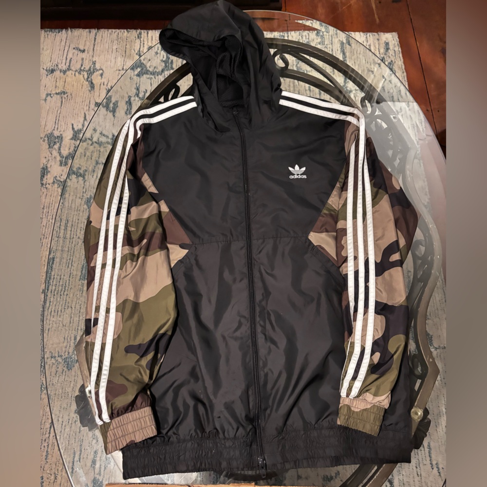 RARE!! Adidas Anorak Camouflage Light Jacket